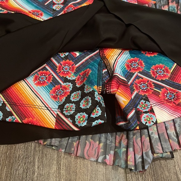 Bethanie Mattek-Sands Lucky In Love Hi-Cactus Bloom Pleated Tennis Skirt small - Picture 9 of 10